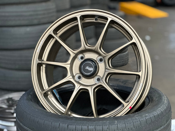 New 15X6.5 ET42 Advanti Aria Rim (4 wheel) Matt Bronze 4X100