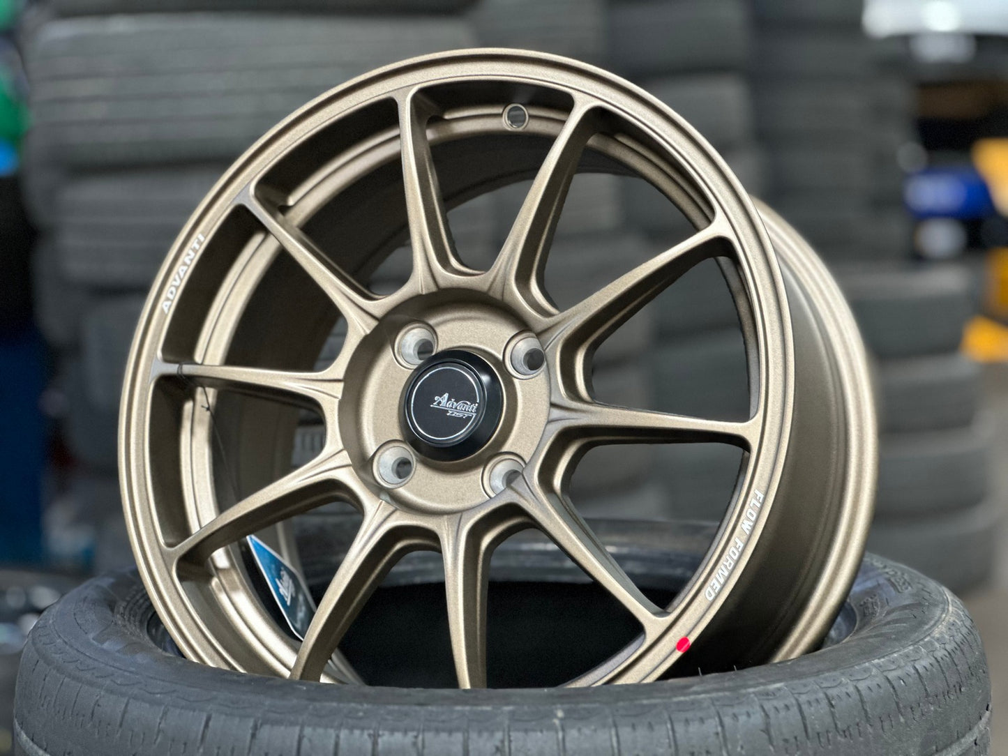 New 15X6.5 ET42 Advanti Aria Rim (4 wheel) Matt Bronze 4X100