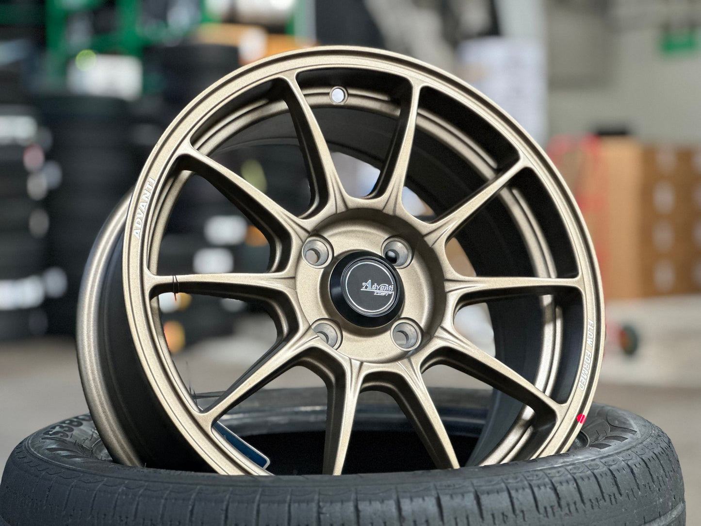New 15X6.5 ET42 Advanti Aria Rim (4 wheel) Matt Bronze 4X100