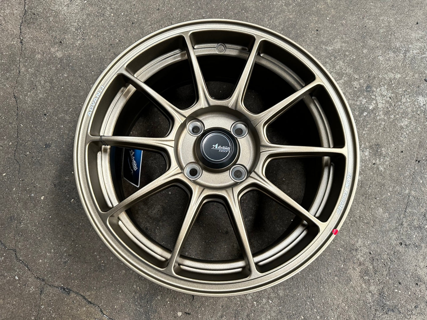 New 15X6.5 ET42 Advanti Aria Rim (4 wheel) Matt Bronze 4X100