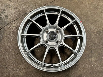 New 15X6.5 ET42 Advanti Aria Rim (4 wheel) Gloss Silver 4X100