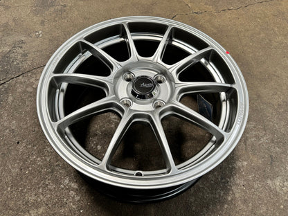 New 15X6.5 ET42 Advanti Aria Rim (4 wheel) Gloss Silver 4X100