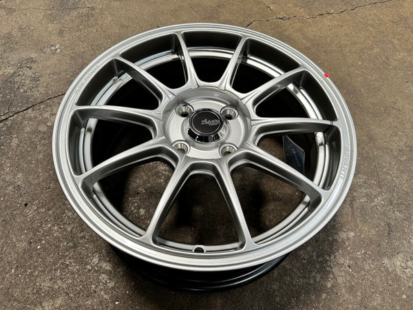 New 15X6.5 ET42 Advanti Aria Rim (4 wheel) Gloss Silver 4X100
