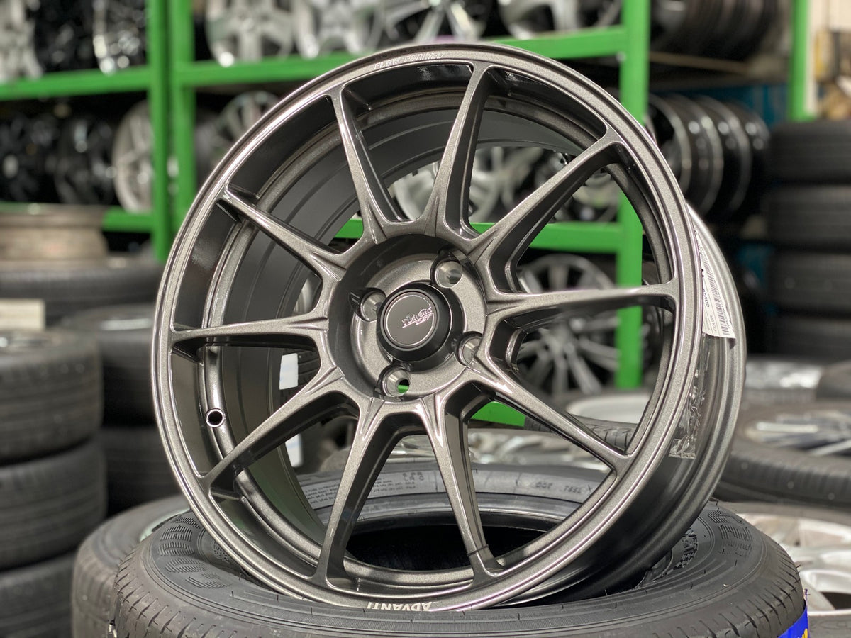 New 17X7 ET40 Advanti Aria Rim (4 wheel) Gloss Gunmetal 4X100