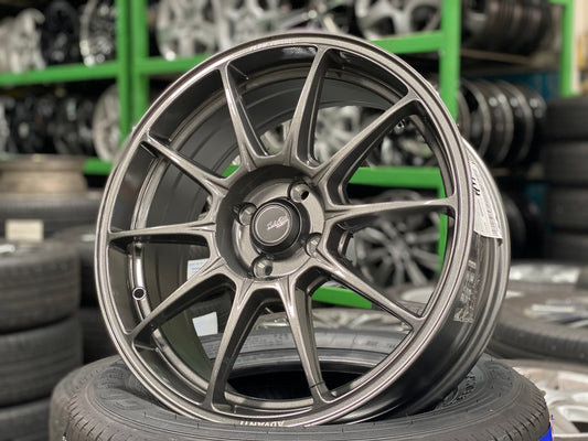 New 17X7 ET40 Advanti Aria Rim (4 wheel) Gloss Gunmetal 4X100