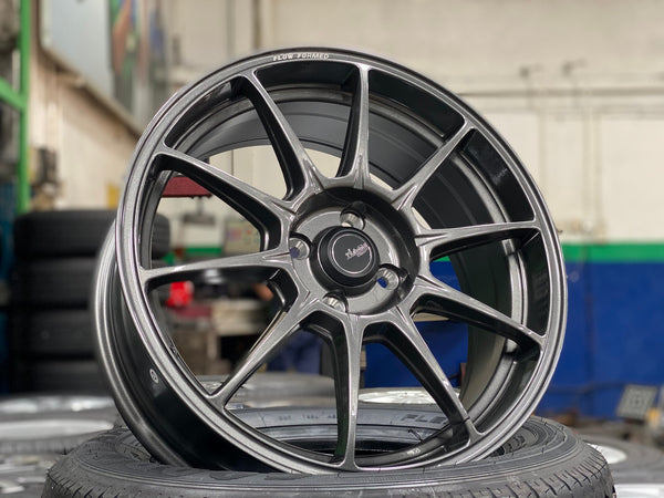 New 17X7 ET40 Advanti Aria Rim (4 wheel) Gloss Gunmetal 4X100