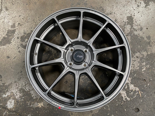 New 17X7 ET40 Advanti Aria Rim (4 wheel) Gloss Gunmetal 4X100