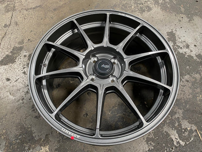 New 17X7 ET40 Advanti Aria Rim (4 wheel) Gloss Gunmetal 4X100