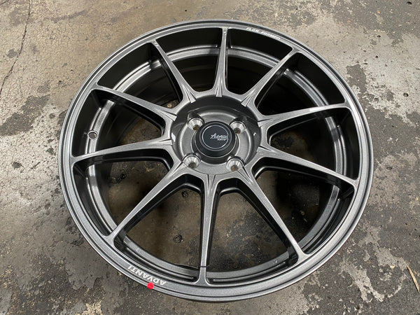 New 17X7 ET40 Advanti Aria Rim (4 wheel) Gloss Gunmetal 4X100
