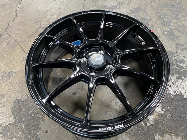 New 17X7 ET40 Advanti Aria Rim (4 wheel) Gloss Black 4X100