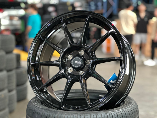 New 17X8 ET35 Advanti Aria Rim (4 wheel) Gloss Black 5X100
