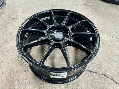 New 17X8 ET35 Advanti Aria Rim (4 wheel) Gloss Black 5X100