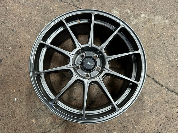 New 17X8 ET35 Advanti Aria Rim (4 wheel) Gloss Gunmetal 5X100
