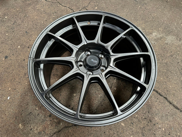 New 17X8 ET35 Advanti Aria Rim (4 wheel) Gloss Gunmetal 5X100