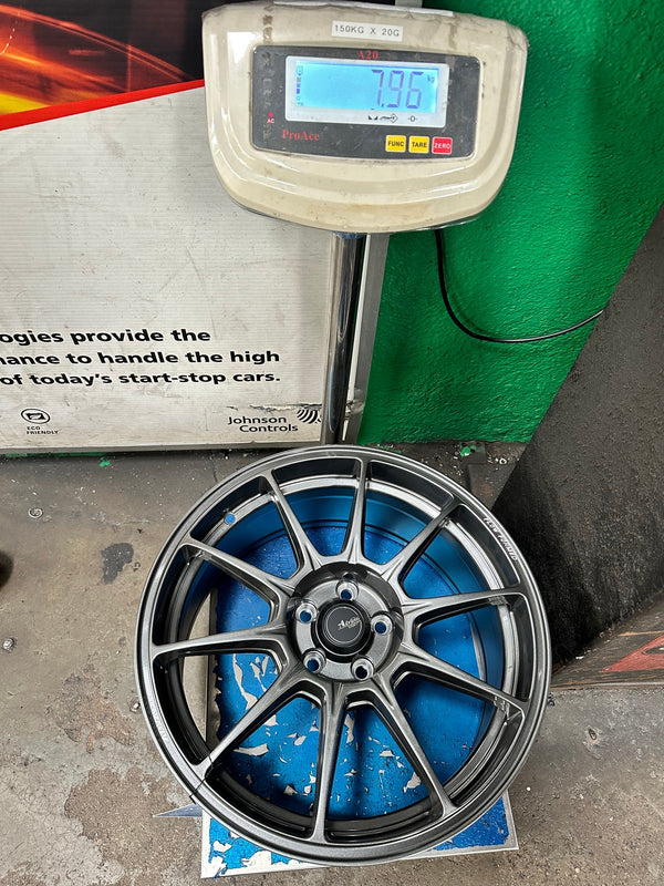 New 17X8 ET35 Advanti Aria Rim (4 wheel) Gloss Gunmetal 5X100