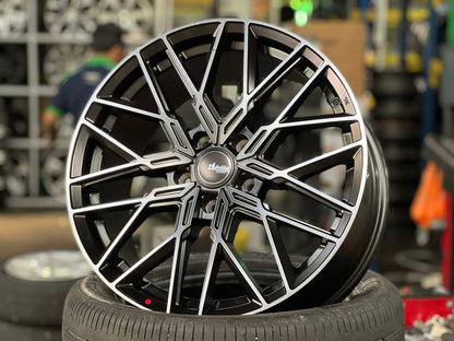 New 18X8 ET45 Advanti Reagan Rim (4 wheel) Matt Black 5X114.3