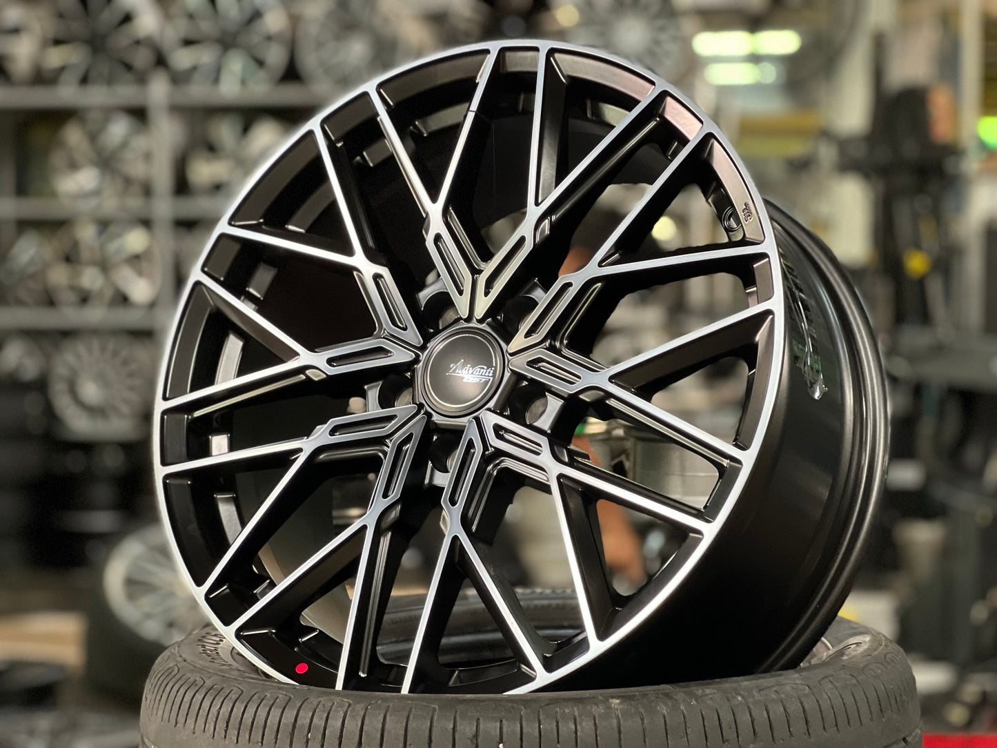 New 18X8 ET45 Advanti Reagan Rim (4 wheel) Matt Black 5X114.3