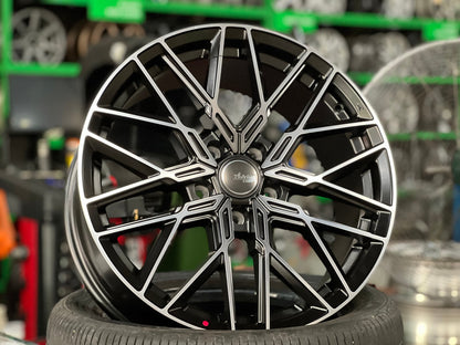 New 18X8 ET45 Advanti Reagan Rim (4 wheel) Matt Black 5X114.3