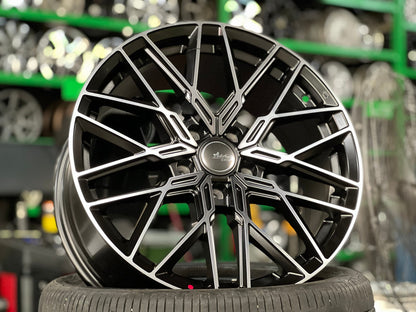 New 18X8 ET45 Advanti Reagan Rim (4 wheel) Matt Black 5X114.3