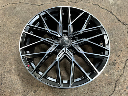 New 18X8 ET45 Advanti Reagan Rim (4 wheel) Matt Black 5X114.3
