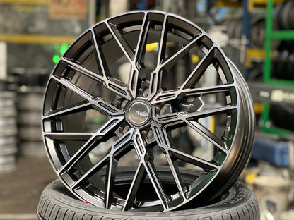 New 19X8.5 ET40 Advanti Reagan Rim (4 wheel) Matt Black 5X114.3