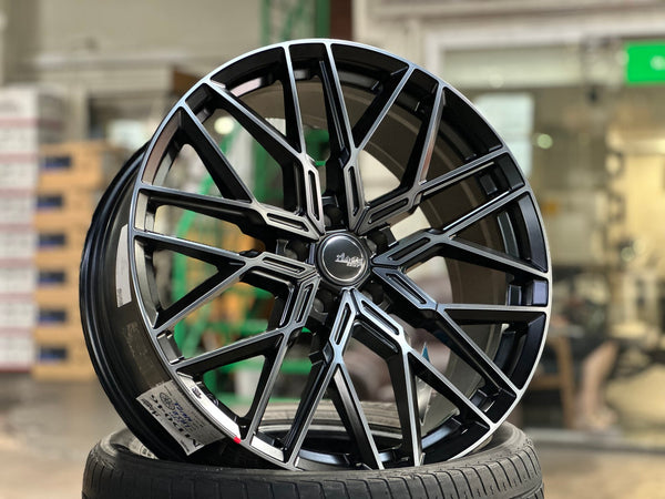 New 20X8.5 ET35 Advanti Reagan Rim (4 wheel) Matt Black 5X114.3