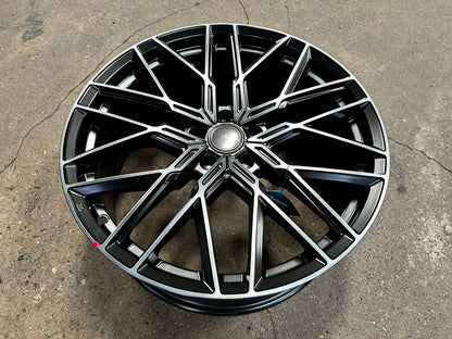 New 20X8.5 ET35 Advanti Reagan Rim (4 wheel) Matt Black 5X114.3