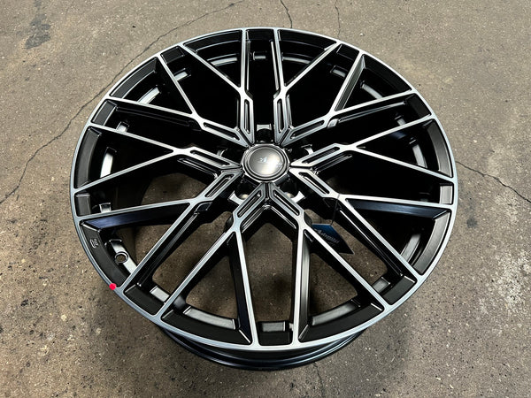 New 20X8.5 ET35 Advanti Reagan Rim (4 wheel) Matt Black 5X114.3