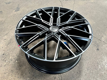 New 20X8.5 ET35 Advanti Reagan Rim (4 wheel) Matt Black 5X114.3