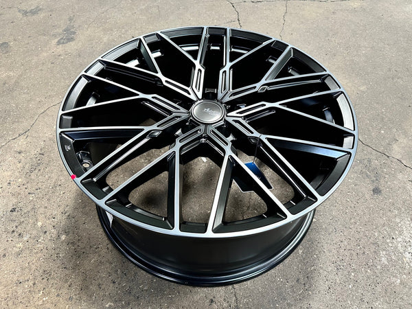 New 20X8.5 ET35 Advanti Reagan Rim (4 wheel) Matt Black 5X114.3