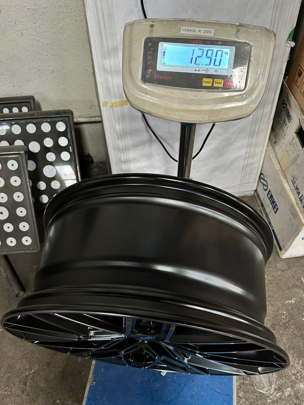 New 20X8.5 ET35 Advanti Reagan Rim (4 wheel) Matt Black 5X114.3