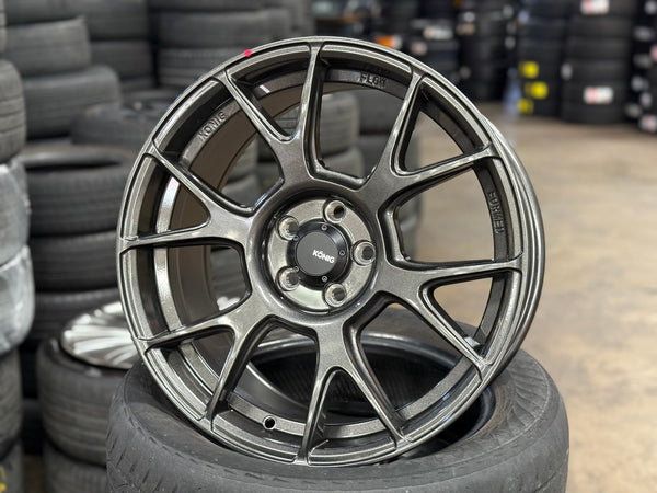 New 17X8 ET40 Konig Ampliform Rim (4 wheel) Gloss Gunmetal 5X100