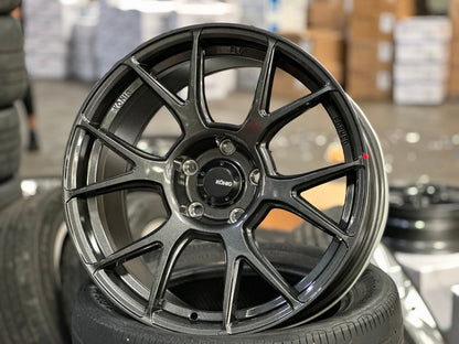 New 18X9.5 ET38 Konig Ampliform Rim (4 wheel) Gloss Gunmetal 5X120