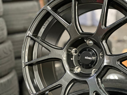 New 18X9.5 ET38 Konig Ampliform Rim (4 wheel) Gloss Gunmetal 5X120