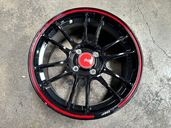 New 15X7 ET35 Advanti Ameros Rim (4 wheel) Gloss Black 4X100