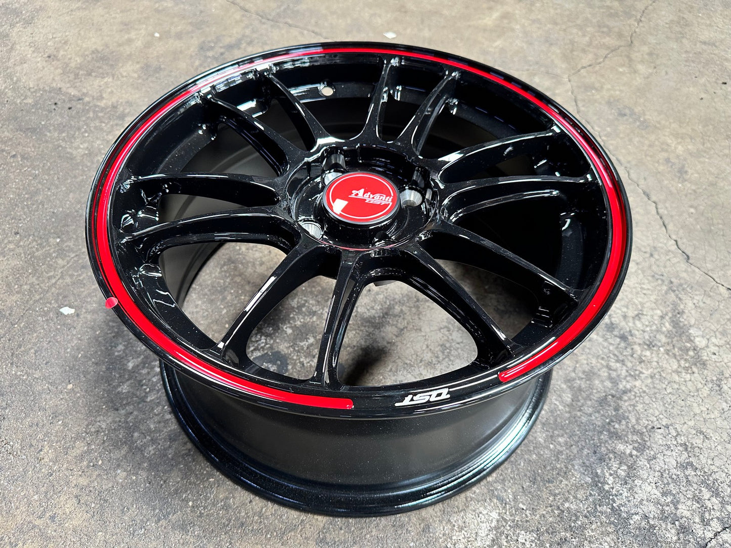 New 15X7 ET35 Advanti Ameros Rim (4 wheel) Gloss Black 4X100