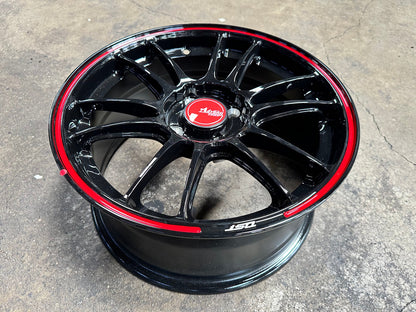 New 15X7 ET35 Advanti Ameros Rim (4 wheel) Gloss Black 4X100