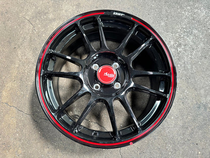 New 16X7 ET40 Advanti Ameros Rim (4 wheel) Gloss Black 4X100