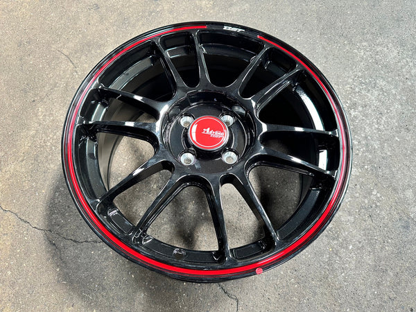 New 16X7 ET40 Advanti Ameros Rim (4 wheel) Gloss Black 4X100