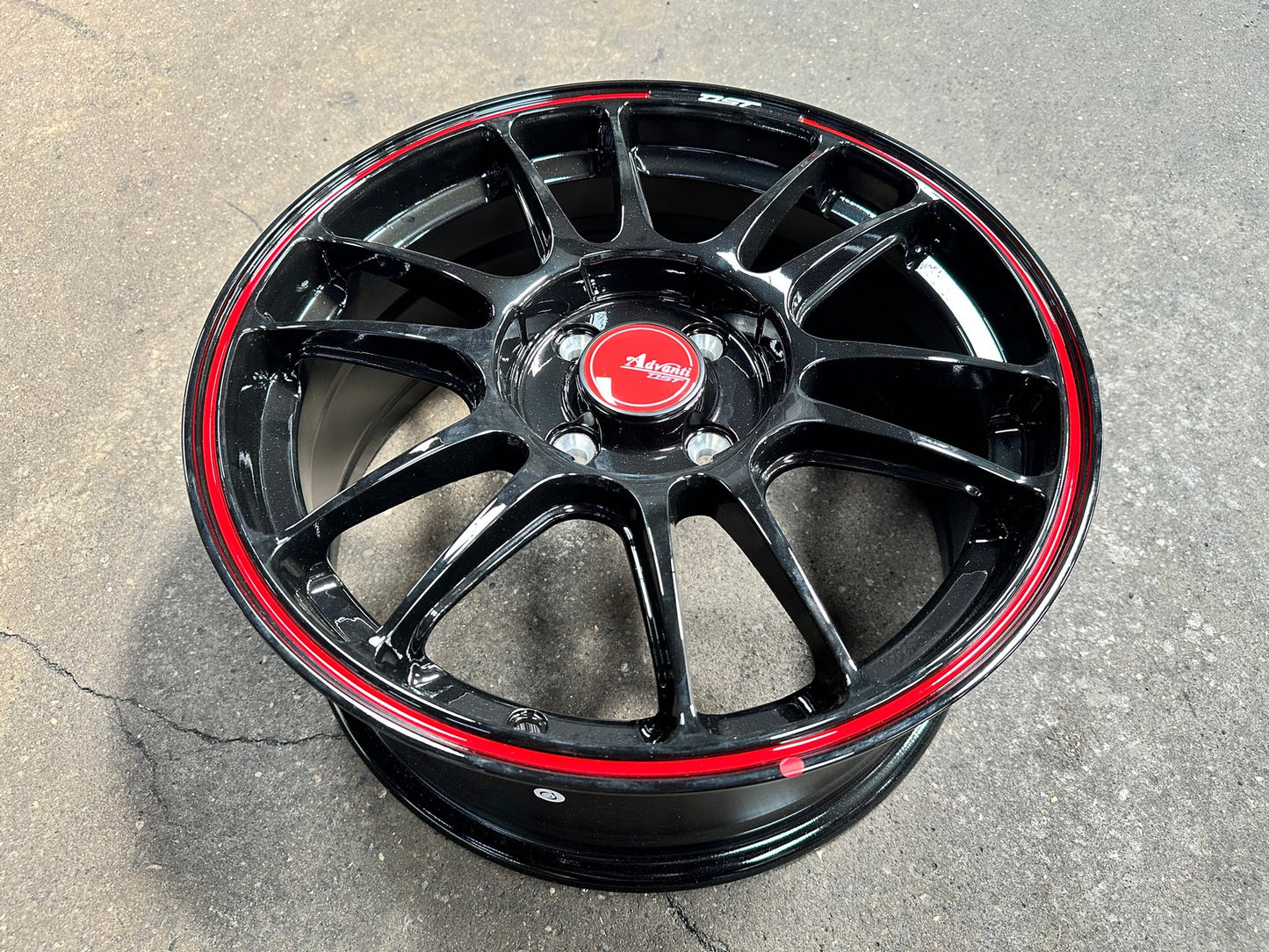 New 16X7 ET40 Advanti Ameros Rim (4 wheel) Gloss Black 4X100