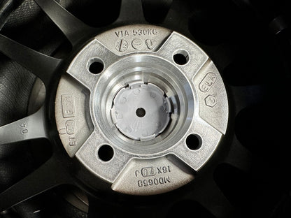 New 16X7 ET40 Advanti Ameros Rim (4 wheel) Gloss Black 4X100