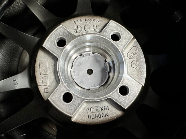 New 16X7 ET40 Advanti Ameros Rim (4 wheel) Gloss Black 4X100