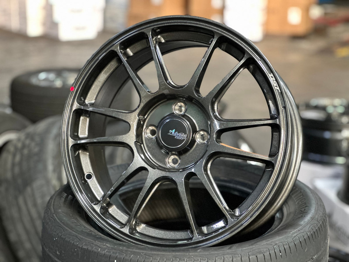 New 16X7 ET40 Advanti Ameros Rim (4 wheel) Gloss Gunmetal 4X100