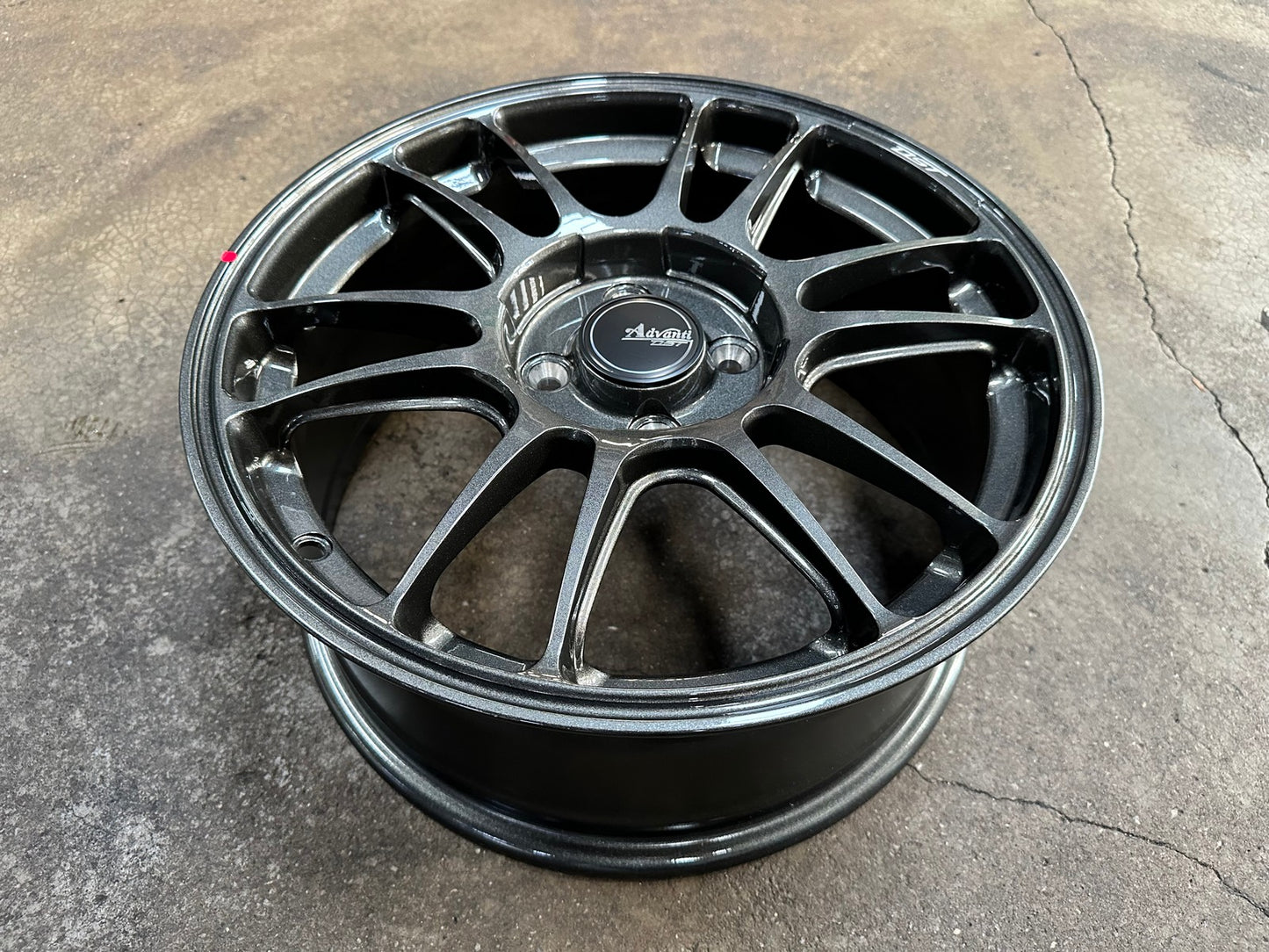 New 16X7 ET40 Advanti Ameros Rim (4 wheel) Gloss Gunmetal 4X100