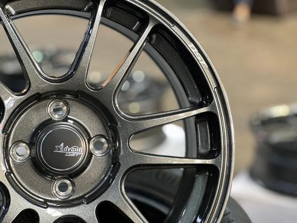 New 16X7 ET40 Advanti Ameros Rim (4 wheel) Gloss Gunmetal 4X100