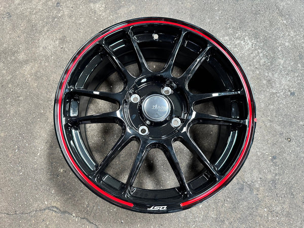 New 16X7 ET40 Advanti Ameros Rim (4 wheel) Gloss Black 4X114.3