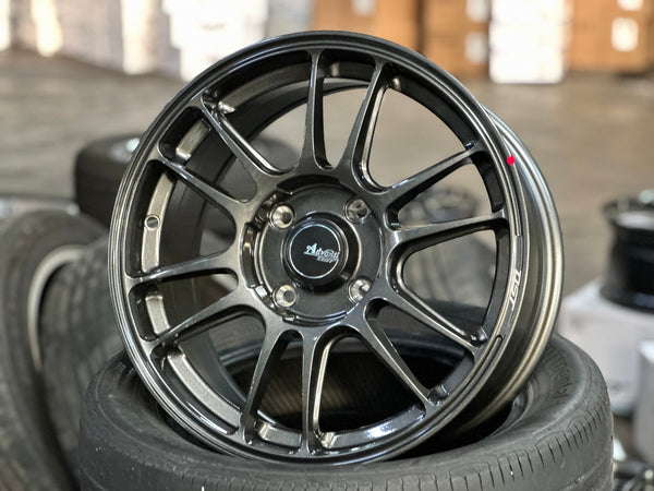 New 16X7 ET40 Advanti Ameros Rim (4 wheel) Gloss Gunmetal 4X114.3