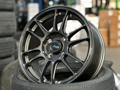 New 16X7 ET40 Advanti Ameros Rim (4 wheel) Gloss Gunmetal 4X114.3