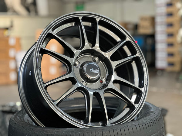 New 16X7 ET40 Advanti Ameros Rim (4 wheel) Gloss Gunmetal 4X114.3