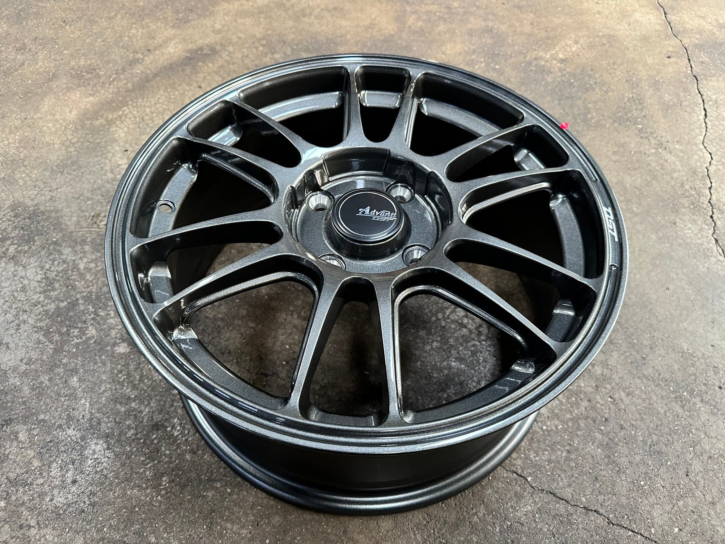 New 16X7 ET40 Advanti Ameros Rim (4 wheel) Gloss Gunmetal 4X114.3